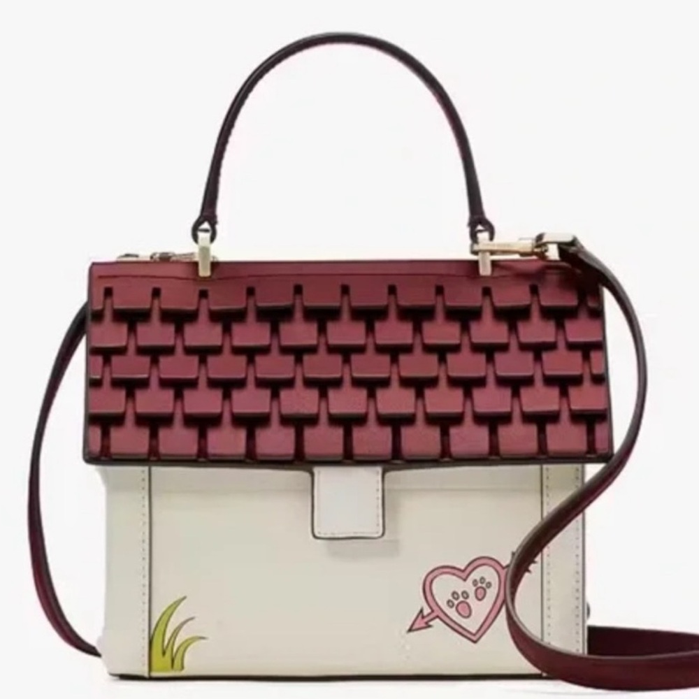 KATE SPADE DISNEY X KATE SPADE LADY & THE TRAMP DOG HOUSE CROSSBODY ~ NWT - Picture 8 of 14